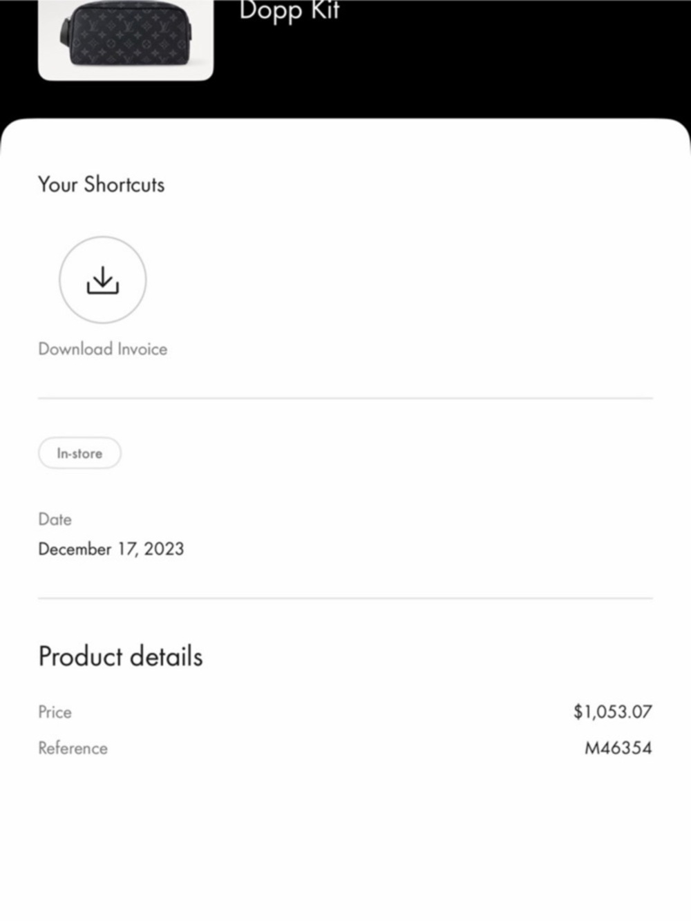 Louis Vuitton Gray Monogram Eclipse Canvas Toiletry Kit - Picture 4 of 4